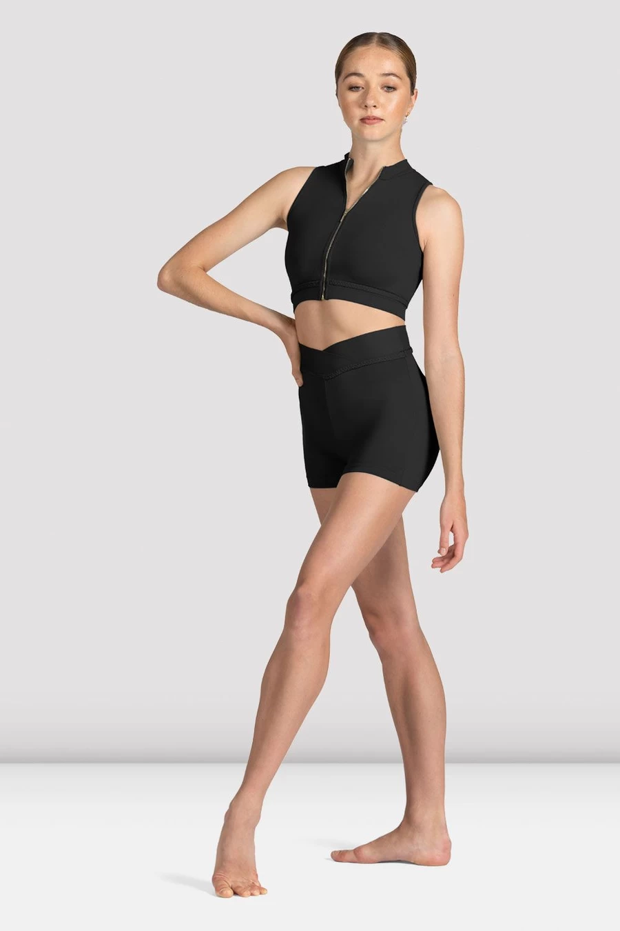 Bloch Hölgyek Mirella Miami Cipzáras Front Crop Top