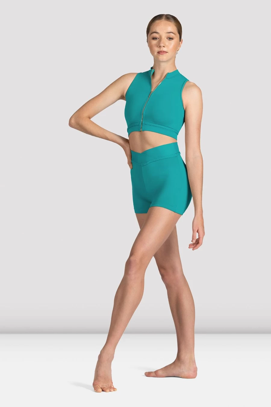 Bloch Hölgyek Mirella Miami Cipzáras Front Crop Top