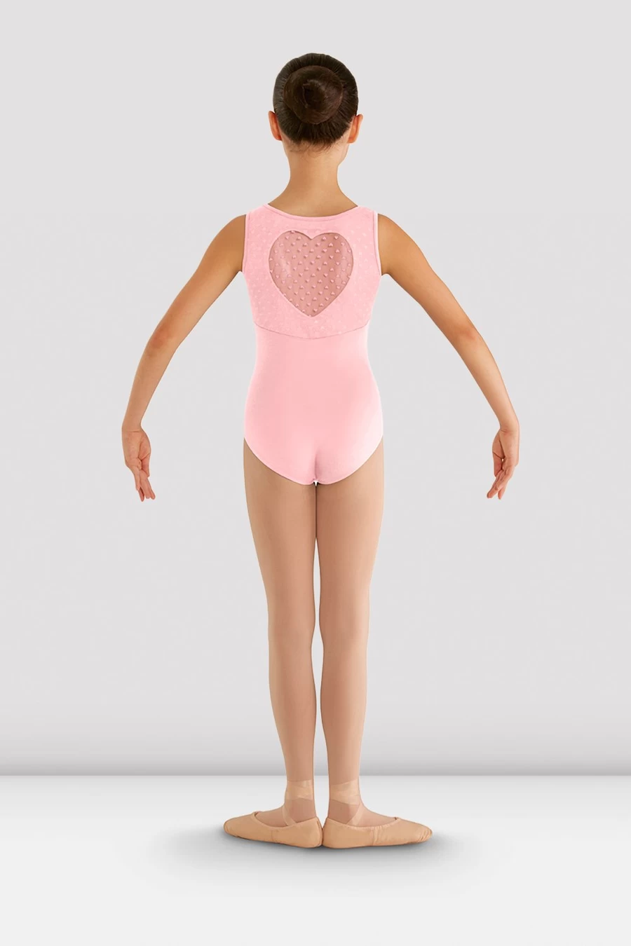 Maillot De Malla Con Corazón Miame Para Niña De Bloch