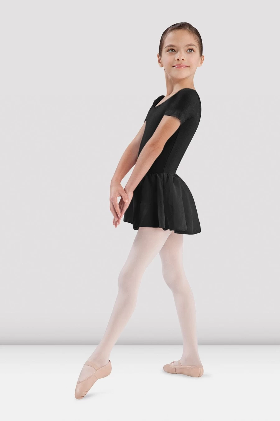 Bloch 女の子半袖スカートレオタード