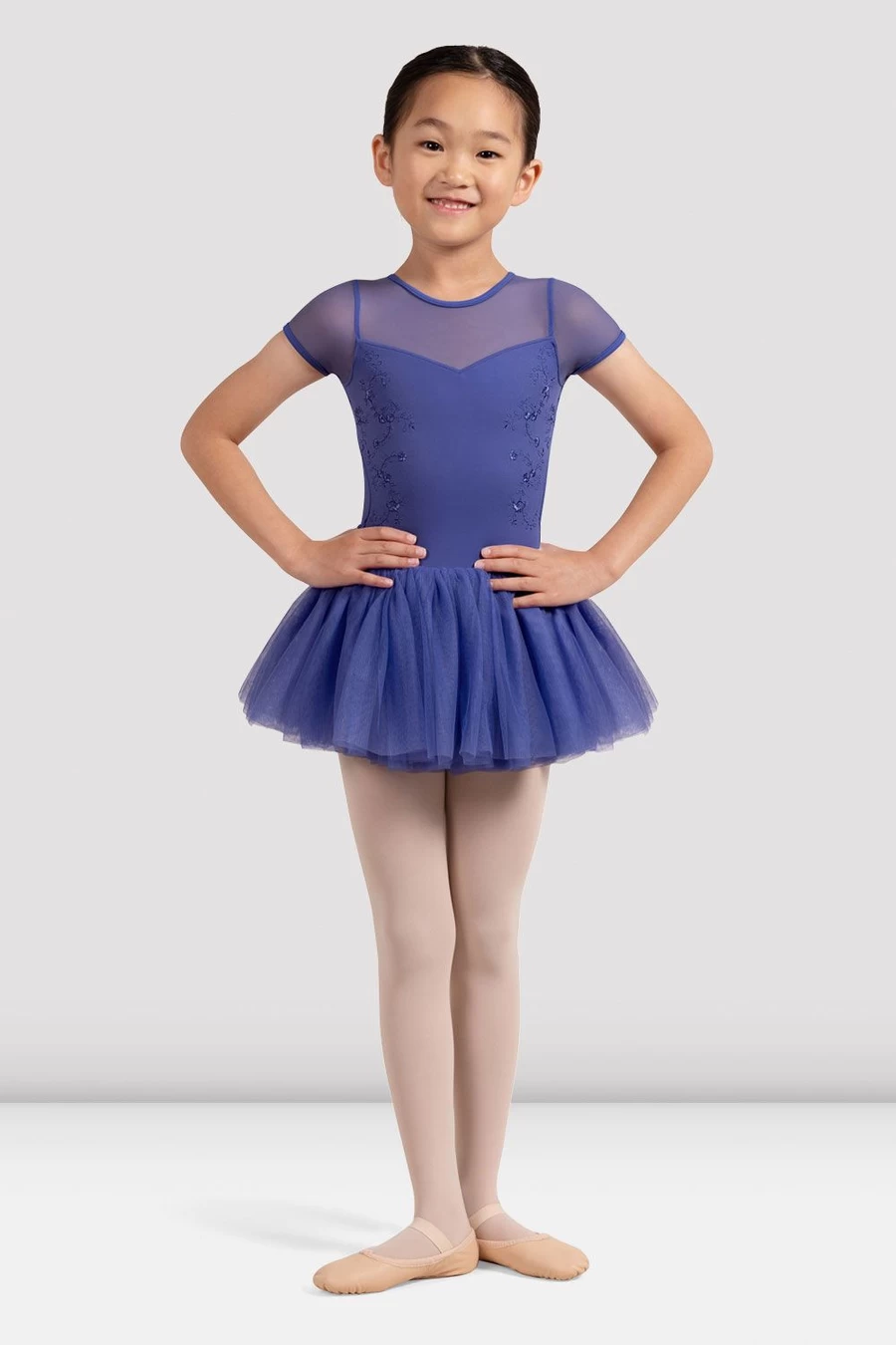 Robe Tutu à Mancherons Tulipe Pour Filles Bloch