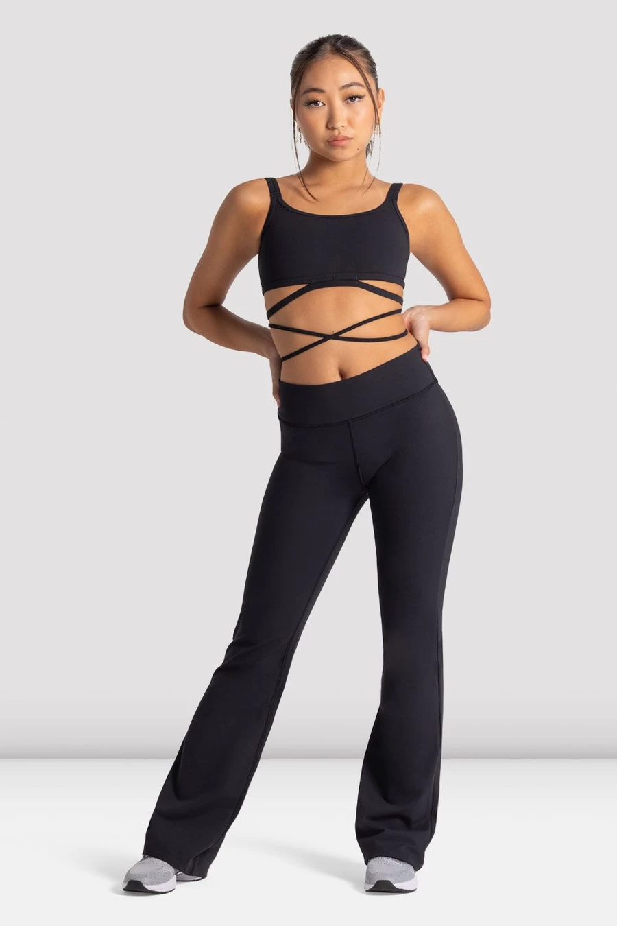 Bloch Signature-Crop-Top Für Mädchen Mit Bindegürtel